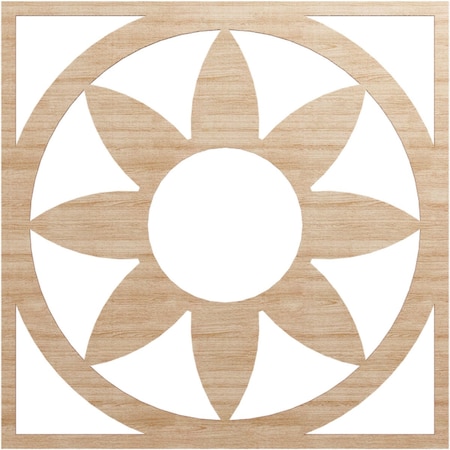 Ekena Millwork Blume Wood Fretwork Pierced Ceiling Medallion, Alder, 32"OD x 11 1/8"ID x 1/4"T CMWP32X32X0250BLAL